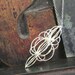 Avant Garde Pendant, Handmade Sterling Silver Necklace, Ornate Pendant, Memory Orb Sterling Silver Necklace 24 inch chain