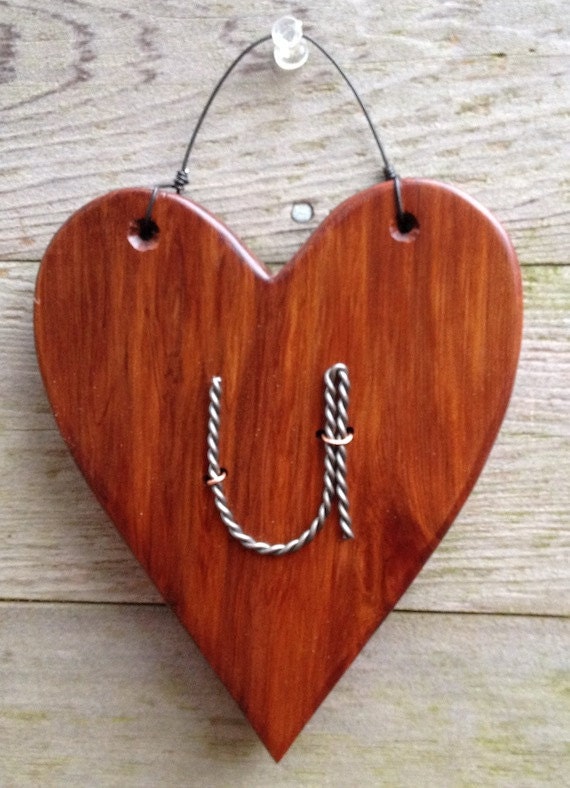 Rustic Wooden Heart,  Love You