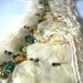 Vintage Lace Fabric Beaded Trim - Gorgeous Handmade Garment Collar - Antique Hand Crafted Sewing Supplies