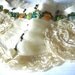 Vintage Lace Fabric Beaded Trim - Gorgeous Handmade Garment Collar - Antique Hand Crafted Sewing Supplies