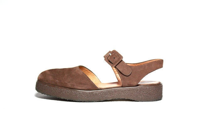 VTG Robert Clergerie Minimal Platform Sandals 7.5