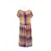 Norma Kamali Drop Waist Colorblock Dress