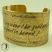 The Hound of the Baskervilles Literary Brass Cuff - Sherlock Holmes - Footprints Of A Gigantic Hound