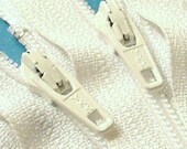 SALE Fifty  4 Inch White YKK Zippers Color 501