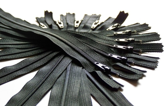 Wholesale SPECIAL PRICE One Hundred 12 Inch Black YKK Zippers Color 580