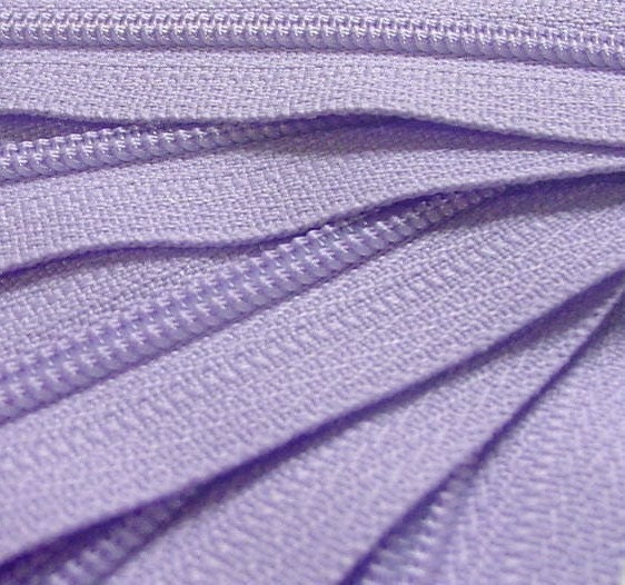 Ten 8 Inch Lavender YKK Zippers Color 553