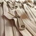 Beige 18 Inch 4.5 Ykk Purse Zippers with a Long Handbag Pull Color 572 (5) Pieces