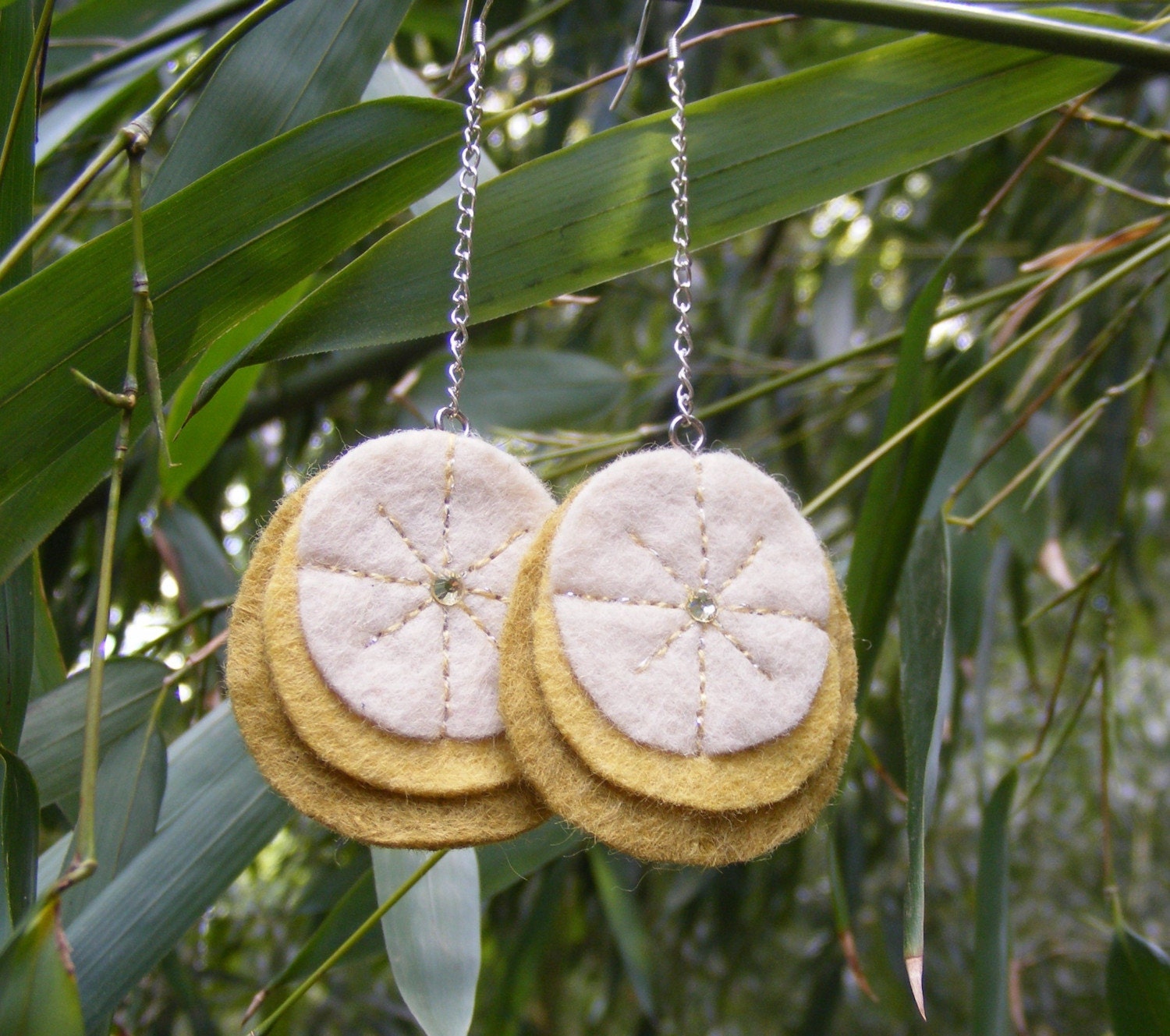 Jonquil Sterling Felt Drop Earrings