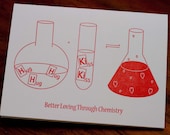 Letterpress Love Card, Better Loving Through Chemistry