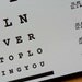 Letterpress Eye Chart Love Card