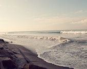 ocean waves beach nature photograph / water, coast, california, blue, serene, zen / waves / 8x10 fine art photo