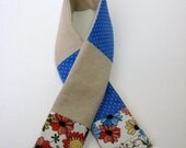 Camera strap slipcover- flowers and polka dots