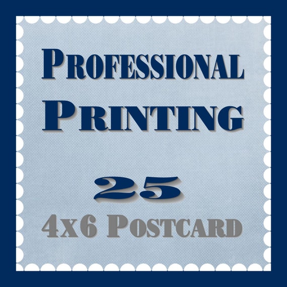 Items similar to 4x6 POSTCARD Professional Printing on Premium