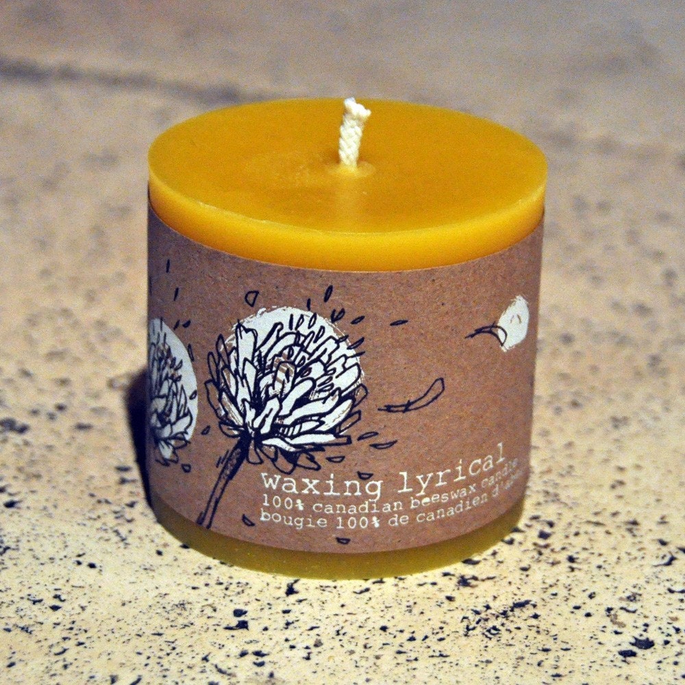 Beeswax Candle Pillar