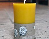 Beeswax Candles Pillar -- 3" x 5"