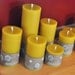 Beeswax Candle Pillar -- 3" x 6"