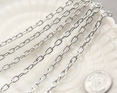 7mm Strong Silver Tone Chain - 8 feet / 2.5 meters