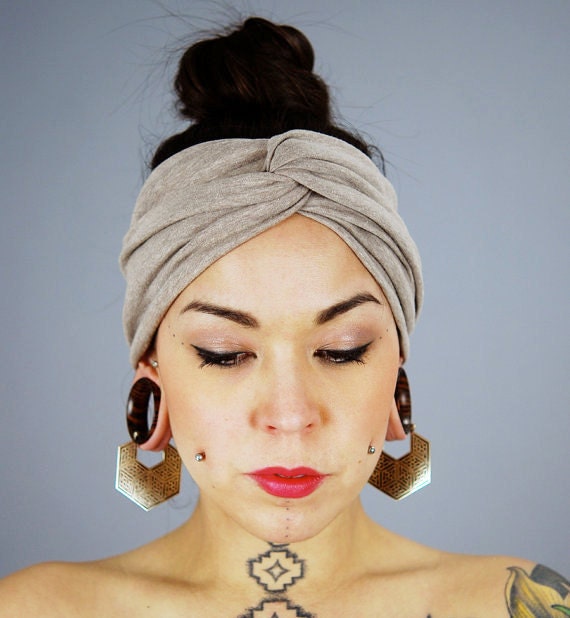 OATMEAL - Turban Twist HeadBand