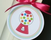 PRINTABLE 4 INCH PARTY Circles - Bubble Gum Birthday Party Collection - The TomKat Studio