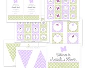 Butterfly Printable Party Collection - Baby Shower - The TomKat Studio