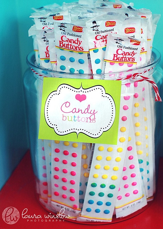 Sweet Shoppe Lollipop Party - Printable Labels for Place Cards or Food and Desserts - The TomKat Studio Il_570xn