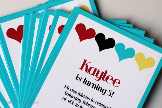 Printable Invitation Design - Mod Glam Valentine's Day - The TomKat Studio Il_570xn