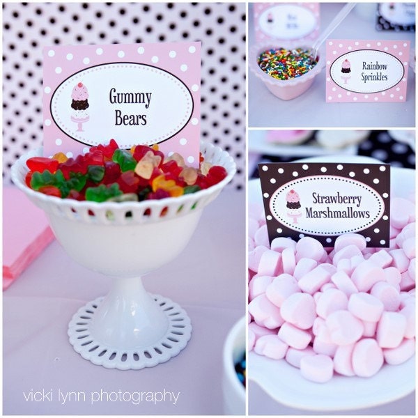 Printable Fancy Labels - Kate's Ice Cream Shoppe Collection - The TomKat Studio Il_570xn