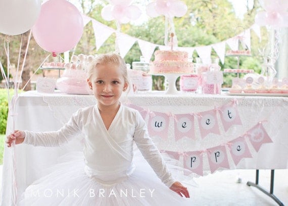 Ballerina Birthday Party - Full Printable Collection - The TomKat Studio Il_570xn