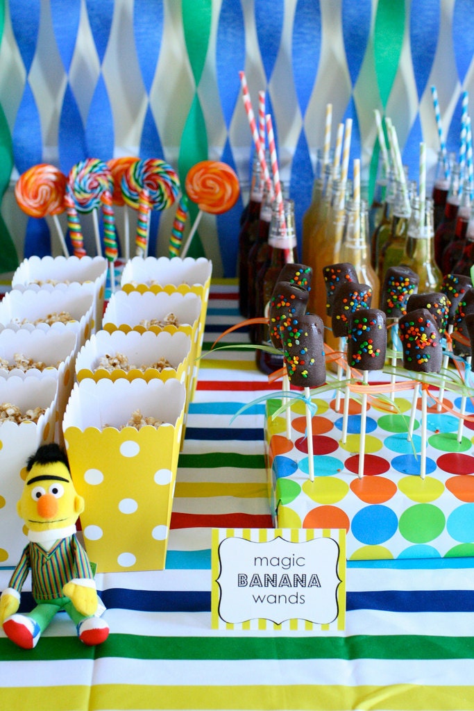 ABC 123 Party Printable Food and Dessert Labels by The TomKat Studio Il_570xn