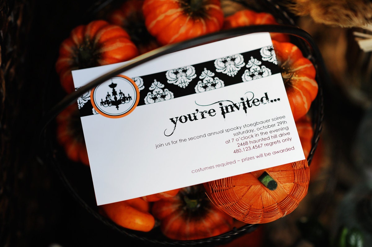 Spooky Halloween Printable Invitation - The TomKat Studio Il_570xn