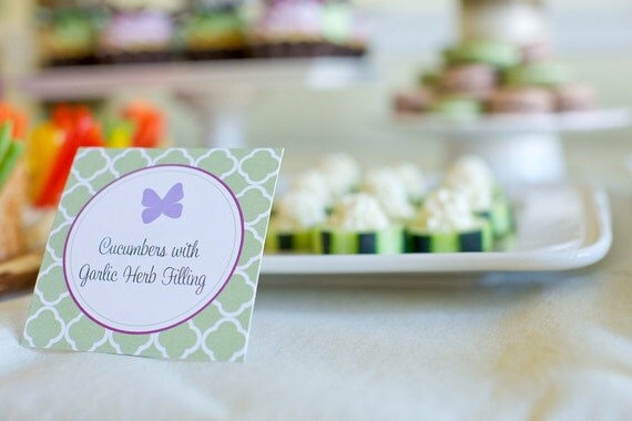 Butterfly Baby Shower - Printable Food and Dessert Labels - The TomKat Studio Il_570xn