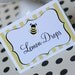 Bumble Bee Party Printable Food and Dessert Labels by The TomKat Studio