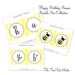 Bumble Bee Printable Happy Birthday Banner by The TomKat Studio