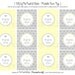 Yellow and Gray Printable Favor Tags by The TomKat Studio