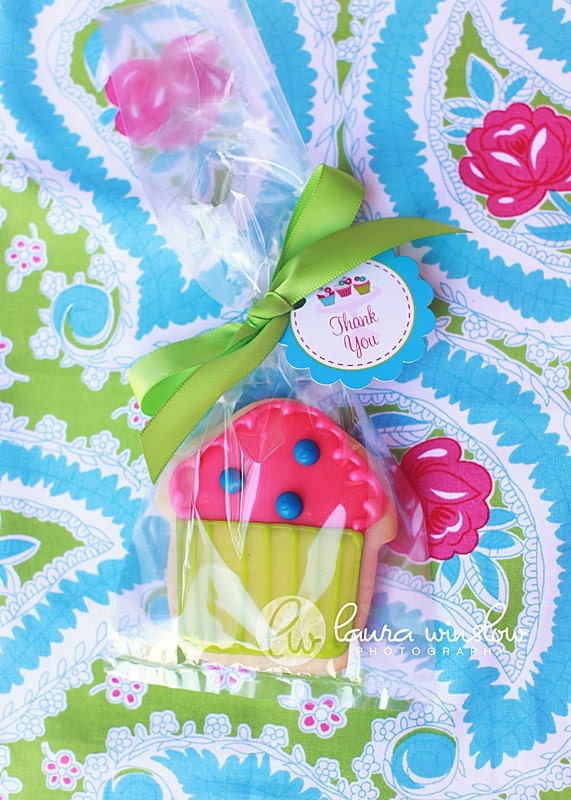 Printable Party Circles - Cupcake Bake Shoppe Party Collection - The TomKat Studio