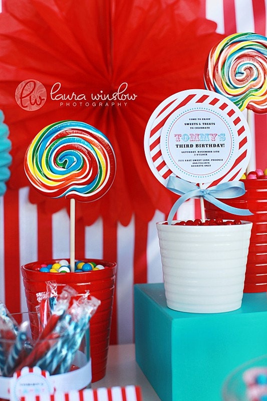 Circus Party Printable Welcome Sign by The TomKat Studio