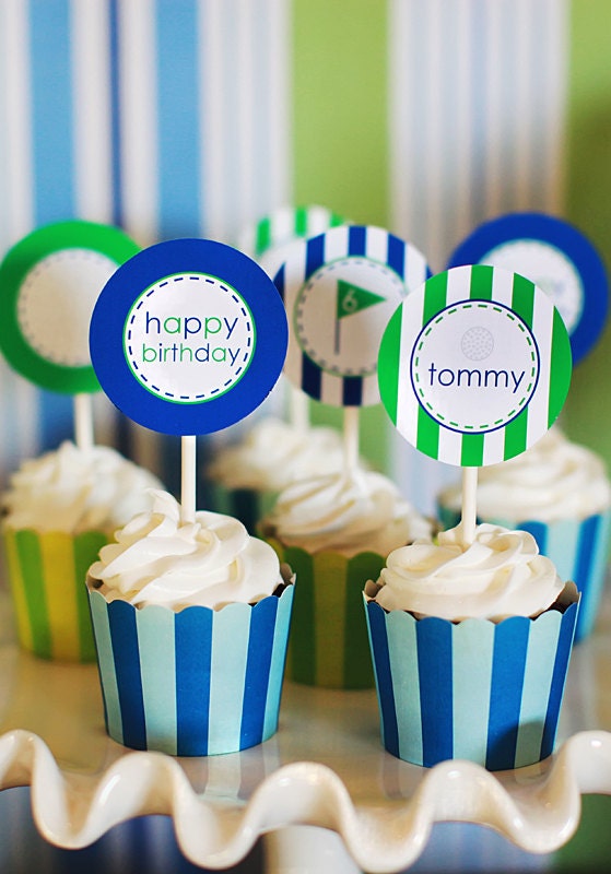 Printable Party Circles - Golf Party Collection - The TomKat Studio