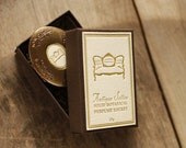 Antique Settee - Victorian Artisan Perfume Locket - natural perfume - solid perfume