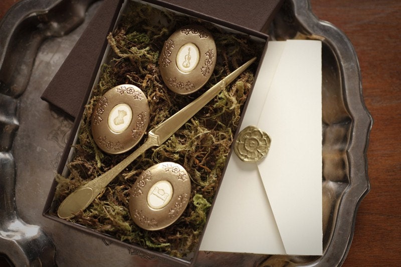 Victorian Solid Perfume Lockets - Gift Set