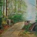 Bridge Bridges Roadway Pathway Country Road Painting Road Pathway River Rivers Paintings "Memory Bridge" 24x18 Original
