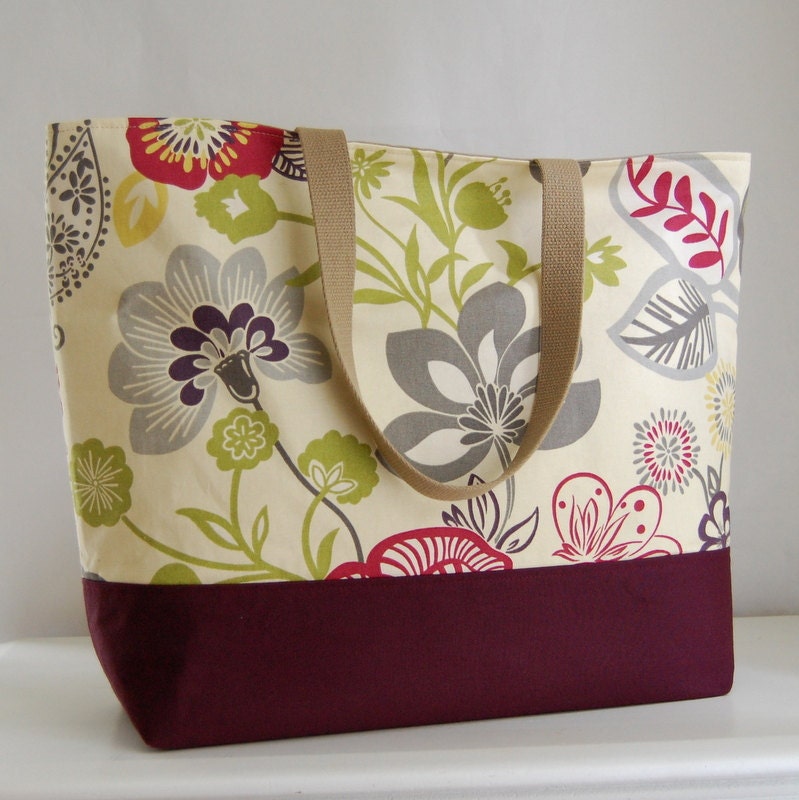 Razzle Orchid XL Extra Large BIG Tote Bag  / Beach Bag