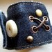 Upcycled Denim Cuff- Unisex
