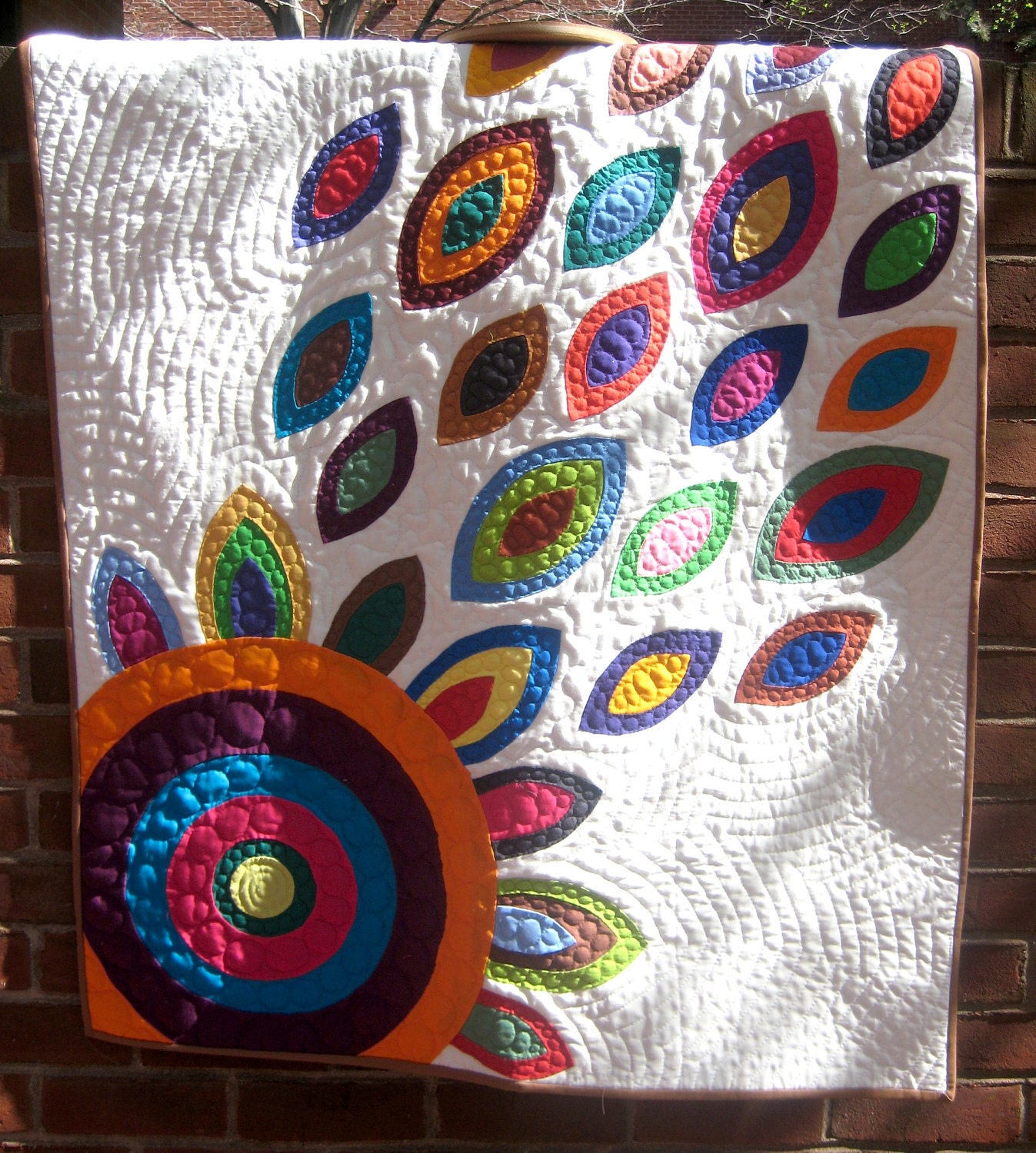 In Bloom White Applique Quilt- Portion of Proceeds to Charity