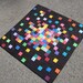 ON SALE - Modern Baby Quilt - Pixelated Patchwork