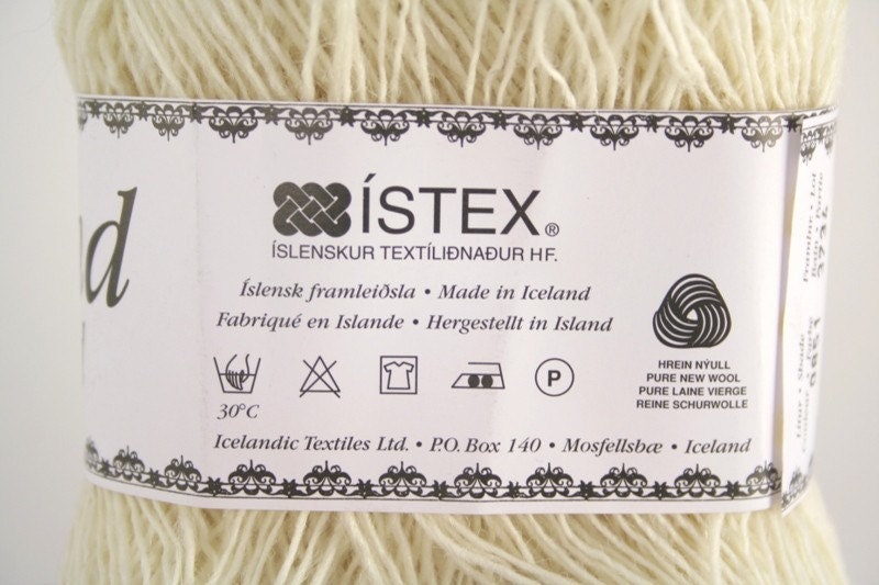 Lodband/Einband lace - Icelandic Wool. White nr. 0851