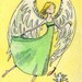 ACEO Print -- Angels playing