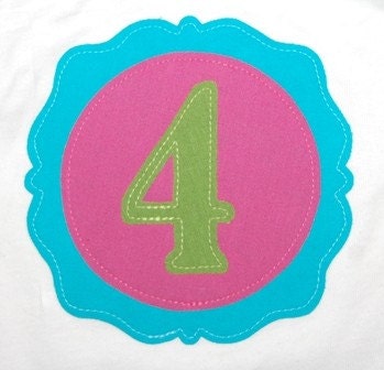 Pink Green and Aqua Vintage Birthday Girl Birthday Shirt ...girls birthday shirt Il_570xn