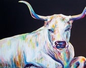 Original Longhorn Painting Commission 36x48