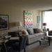 Custom ikat chevron 36x48 Painting by Jennifer Moreman