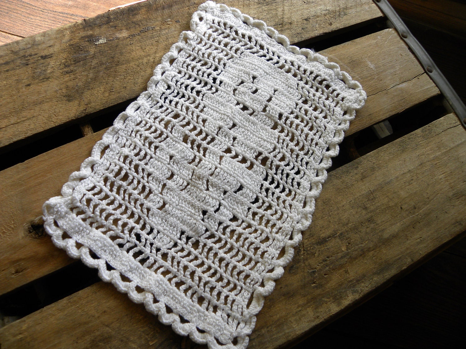 Vintage Flower Crochet Doily